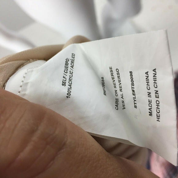 Taylor & sage sheer bottom cable knit sweater M - Picture 5 of 7